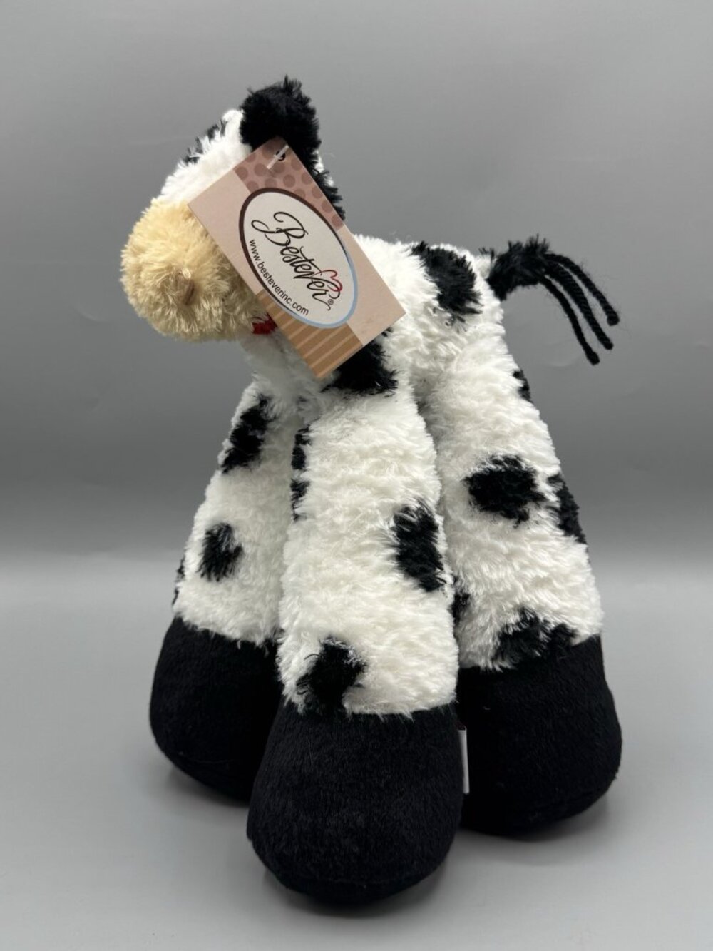 Bestever Funny Feet Cow Plush 10" New With Tags